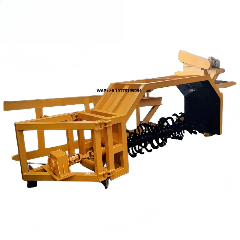 Compost Turner Machine - Volteador de Compostaje Remolcable para Tractor,