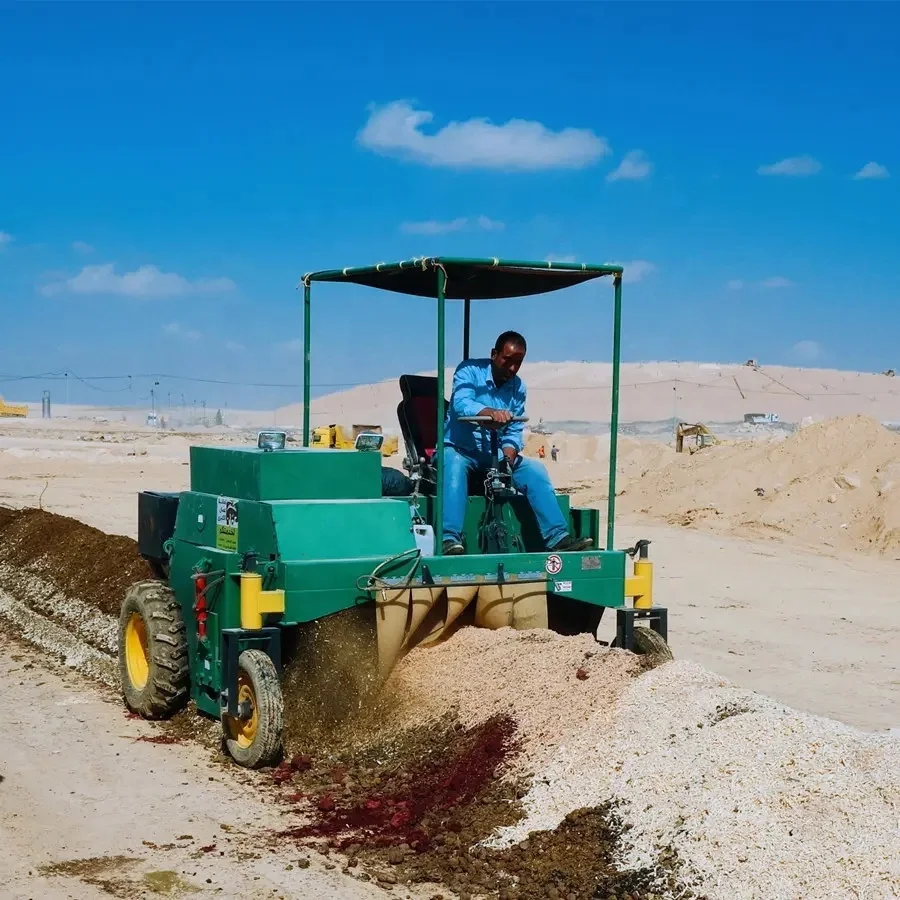 Compost Turner Machine - Máquina de compostaje de tornador de