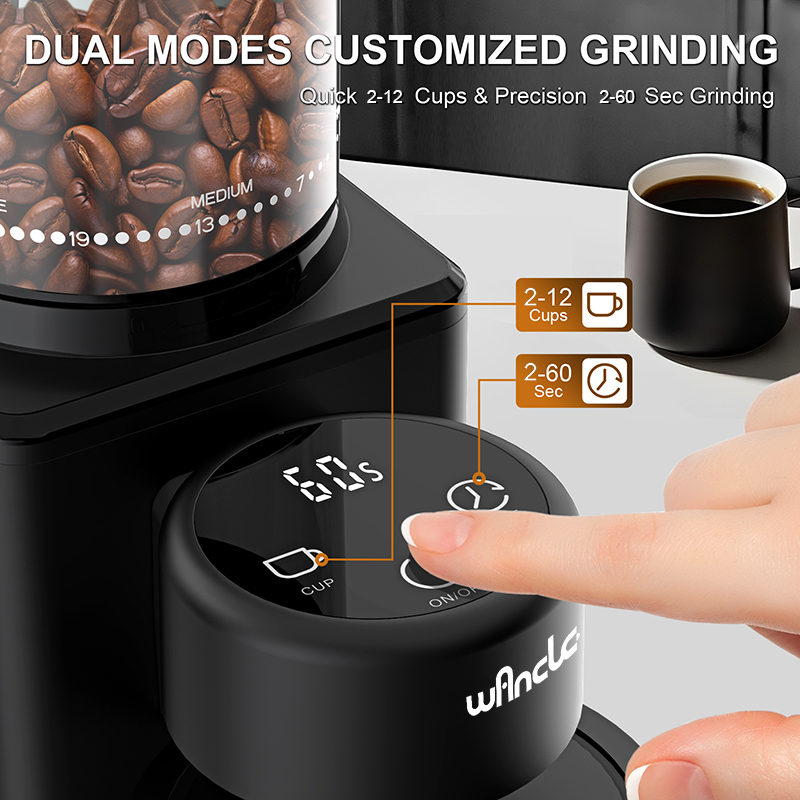 Molinillo de café cónico eléct - Grain Mill Grinder reseña y precio