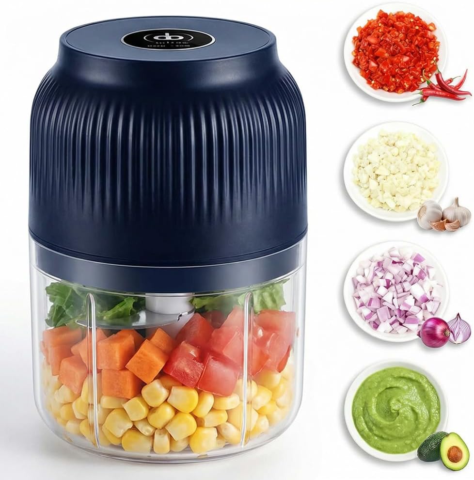 Picadora de Ajo Eléctrica, Min - Grain Mill Grinder reseña y precio